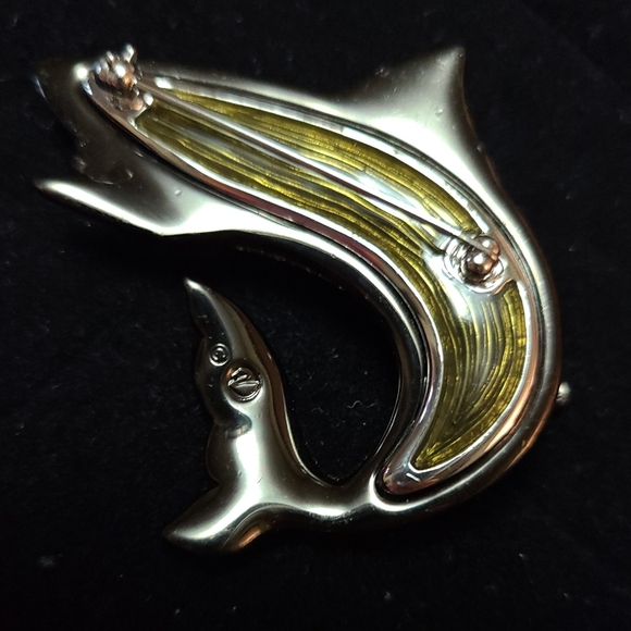 Retired Rare Swarovski Shark Brooch